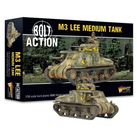 Warlord Games M3 Lee Medium Panzer – 1:56/28 mm US Army Kunststoff Modellpanzer für Bolzenaktion, sehr detaillierte Miniaturen aus dem 2. Weltkrieg