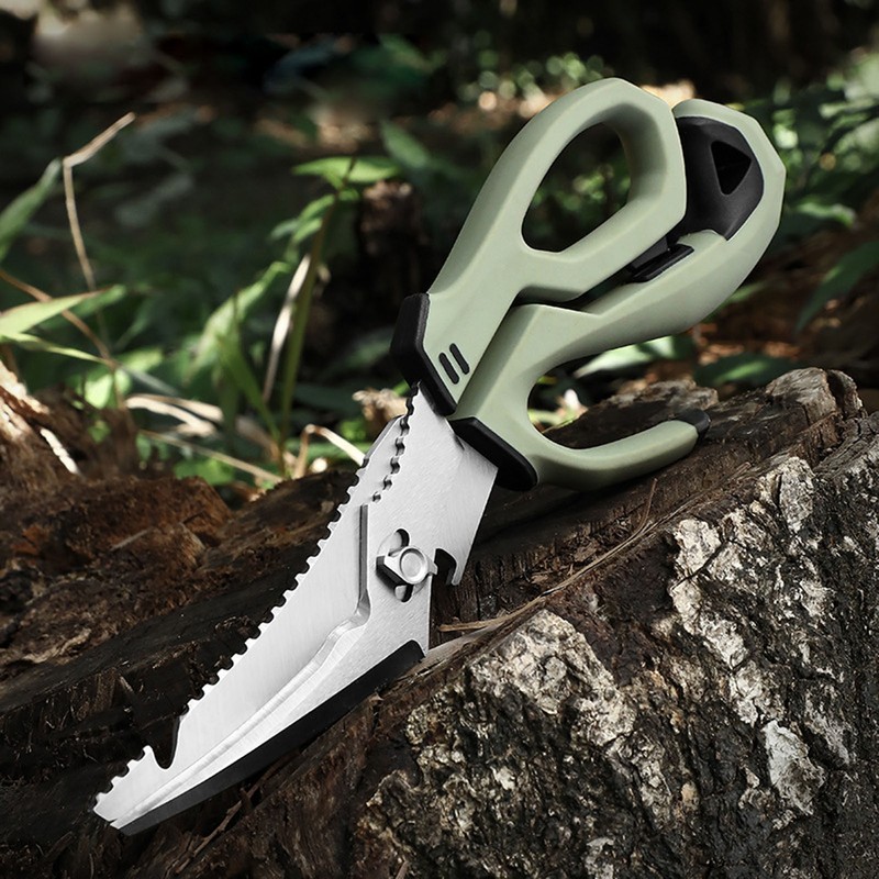 Stainless Steel Kitchen Scissors Multipurpose Detachable Fish Scissors for Kitchen
