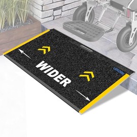 LIEKUMM 81 x 48 cm Portable Wheelchair Ramp, 315 kg Capacity Threshold Ramp