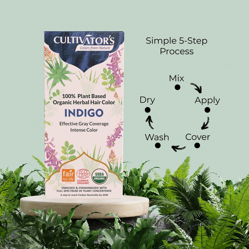 Cultivator's Organic Herbal Hair Colour - Indigo 100 g