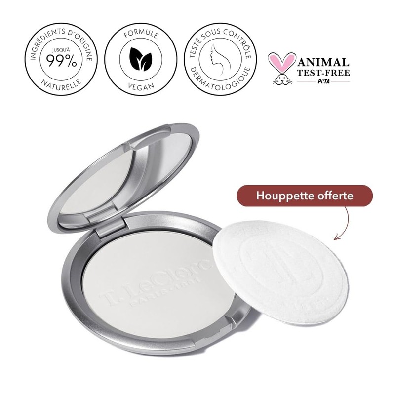 T. LeClerc Compact Powder Dermophilic Care Formula Universal Shade 00