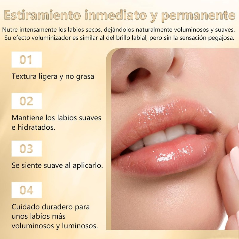 2PCS Labial Ajustable Por Ph Que Cambia De Color, Bálsamo