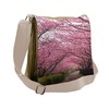 Lunarable Nature Messenger Bag, Surreal Sakura Bloom Road, Unisex Cross-body