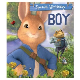 Peter Rabbit PE009 BOY Birthday Card Multi Colour