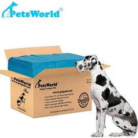 PETSWORLD Great Dane Dog Training Pads 36x36, Case 50