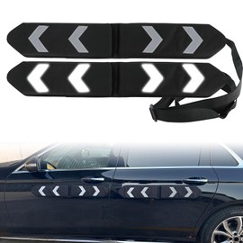 Winunite Soft Magnetic Car Door Dent Protector Car Door Protector Ding Bumper Guards for Vehicles Black(Pack of 2)
