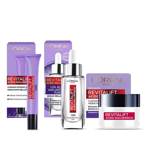 LOral Paris Kit Revitalift cido Hialurnico Srum Rostro Crema de