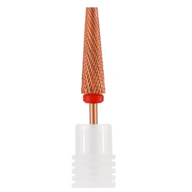 Nail Drill Bits,Tungsten Steel 5 in 1 Nail Drill Extension Bits for Nail Cleaning, Removal of Gel and Acrylic Nails Manicure Drill Accessories(Rose Gold)