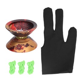 Yo Yo Toy 2 Rotate Modes String Trick Decompression Unresponsive Yoyo Bearing Ball for Children Golden