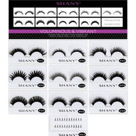 SHANY Eyelash extend - set of 10 assorted reusable eyelashes - Thick and Dramatic