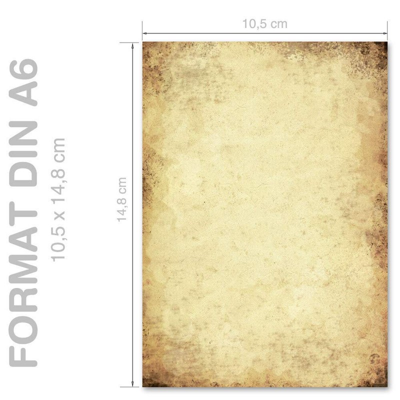 Old Paper 100 Sheets Paper DIN A6 Flyer – 90