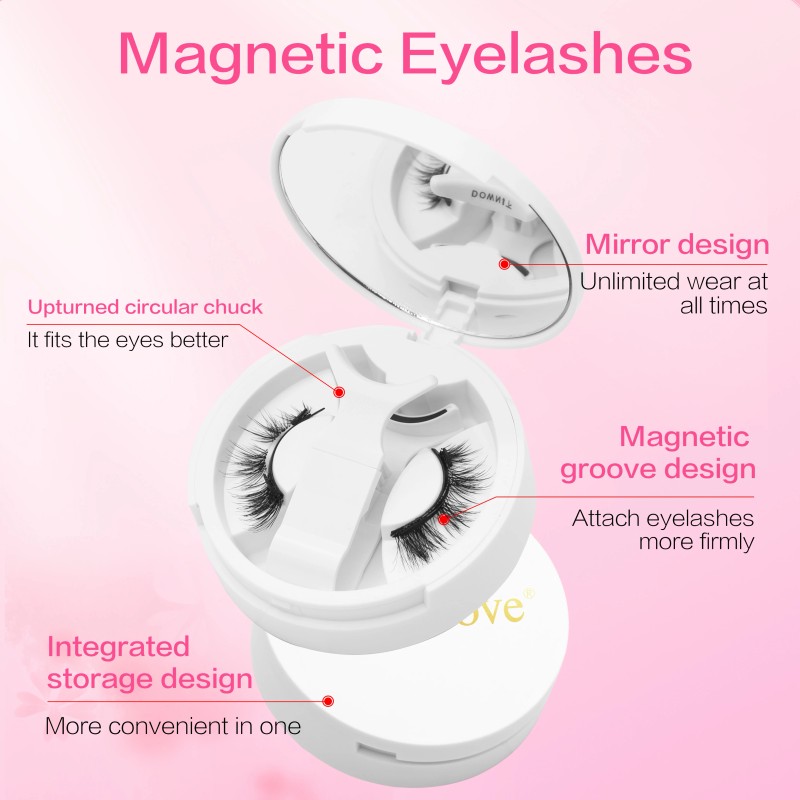 Reusable Magnetic Lashes Natural Look Magnetic Eyelashes No Glue Needed