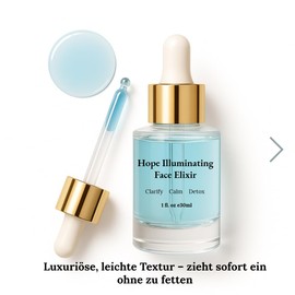 Hope Gesichtsöl für unreine & empfindliche Haut – Luxuriöses Detox Face Oil mit Blue Tansy, Neroli & Multigrain Complex – Naturkosmetik Gua Sha Öl, nicht komedogen & vegan