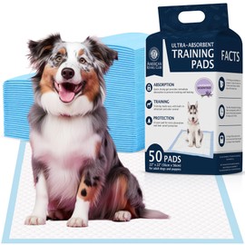 American Kennel Club Scented Puppy Training Pads with Ultra Absorbent Quick Dry Gel – 22 x 22 Pee Pads for Dogs - Lavender Scented - 50 Count