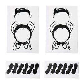 Ximimark 4 pcs Funny Vinyl Sticker Decal Cute Wall Art, Hand Socket Decals, Humorous and Funny Decals, Home Decoration