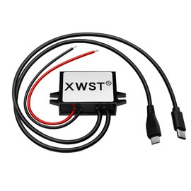 XWST DC DC 8-85V to 5V USB converter 12V 24V 36V 48V 60V 72V to 5V 3A 15W with Type C and USB output power Adapter converter Voltage Buck Regulator,Step-down Module,Waterproof Transformer