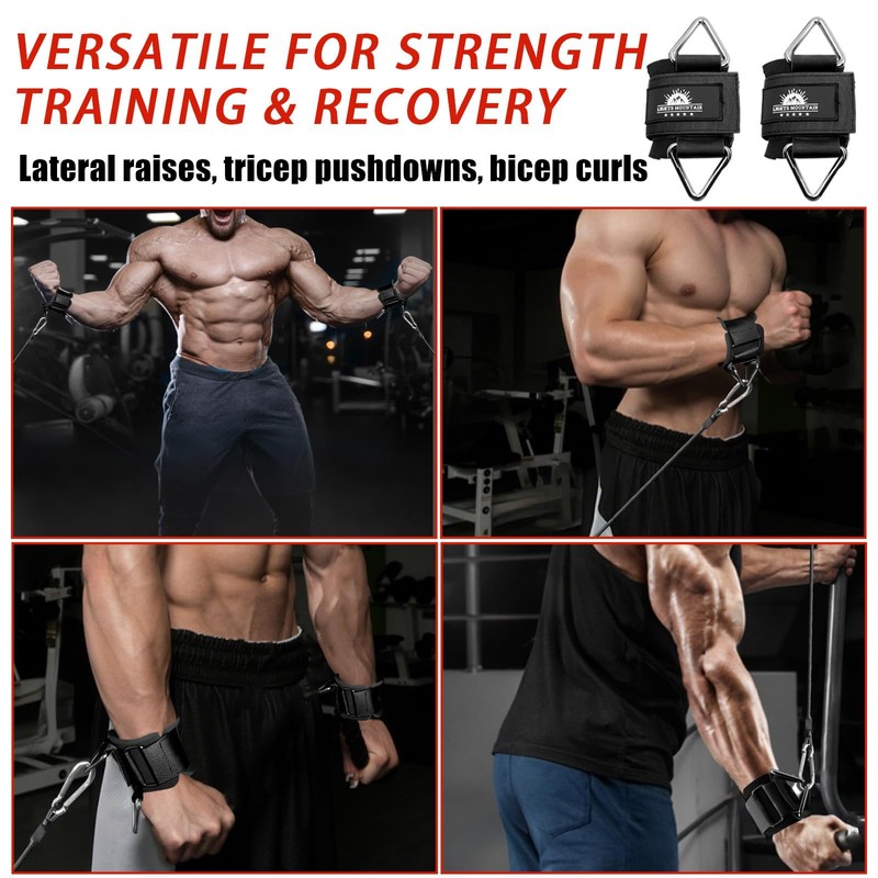 Lights Mountain Gym Handles & Wrist Cuffs Set – Heavy-Duty