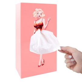 Tissue Box Skirts for Girls, Skirt Tissue Box Cover, Tissue Box with Flying Skirt, Retro Girls Handkerchiefs, Creative Skirt, Cosmetic Tissues Box