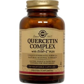 Solgar Quercetin Complex Aster-C Plus Vegetable Capsules, 50 tablets, 1 piece / 솔가 퀘르세틴 컴플렉스 애스터-C 플러스 베지터블 캡슐, 50정, 1개