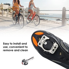 VGEBY Cubierta de Cala para Bicicleta, 1 par de Zapatos de Ciclismo de Liberación Rápida, Adaptador de Cubierta de Cala, Cubiertas de Cala para Pedales y Calas SpeedPlay