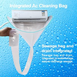 SOUTH SILK Ac Cleaning Kit, Air Conditioner Cleaning Kit, Ac Cleaning Bag, HVAC Cleaning Kit, Ac Cleaning Cover Bag, Large Size, Integrated Design for Easy Cleaning