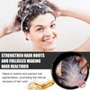 Bluemega Jabón Negro Para Cabello- Cuidado Capilar, Reduce las canas