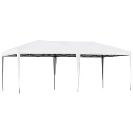 Outsunny 10' x 20' Heavy Duty Pop Up Canopy with Sturdy Frame, UV Protection, Carry Bag for Patio, Backyard, Beach, Garden, White