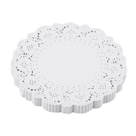 DECORA 6.5inch Round Lace Flower Paper Doilies Placemat for DIY Paper Crafts/Wedding Decoration 200pcs