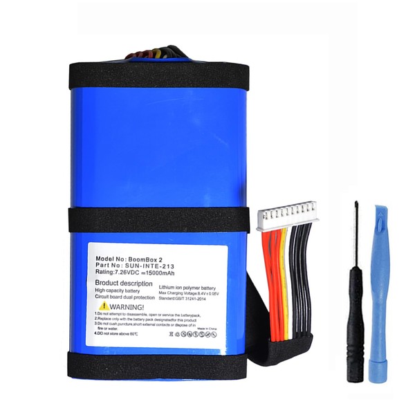 Palowextra 15000mAh Replacement Battery for JBL Boombox 2 Speaker, SUN-INTE-213,SUN-INTE-268,