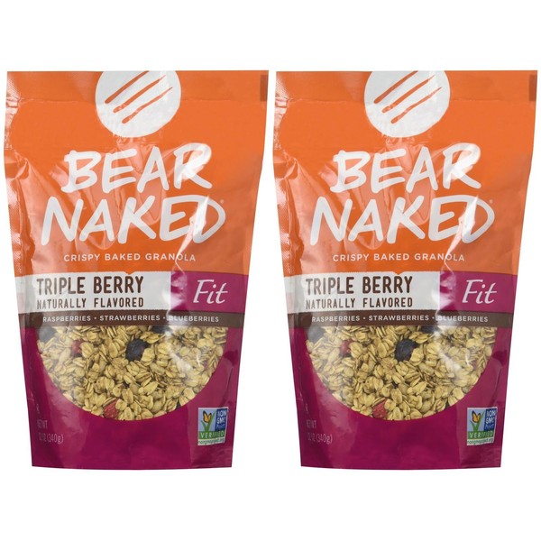 Bear Naked 100% Natural Granola - Triple Berry Crunch - 12 oz - 2 pk