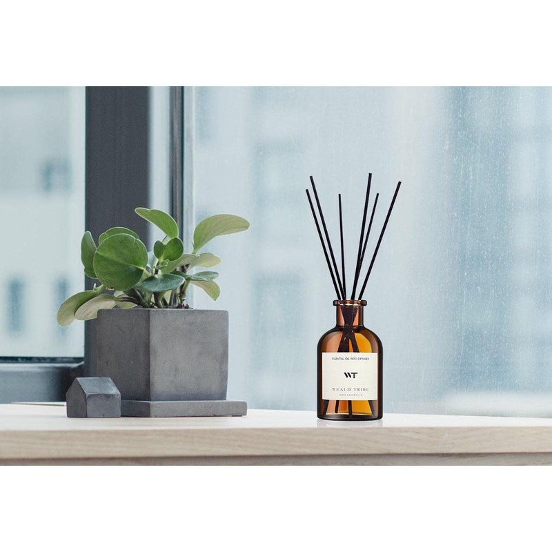 WEALD TRIBE Reed Diffuser Set for Bathroom Decor, Sticks Diffuser
