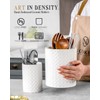 Utensil Holder - 7.1"+5.4" Ceramic Utensil Holder for Kitchen Counter,