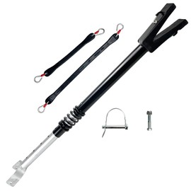 COMVERIX Adjustable Transom Saver for Outboard Motor (150HP) – Rust-Resistant, Shock-Absorbing Boat Trailer Support – Hot-Dip Galvanized & Powder-Coated for Maximum Durability