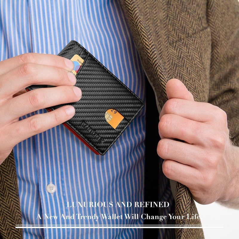 RUNBOX Slim Wallet for Men 15 Slots Ultra Large Capacity