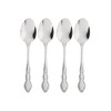 Oneida Dover Fine Flatware Teaspoons, Set of 4 , 18/10