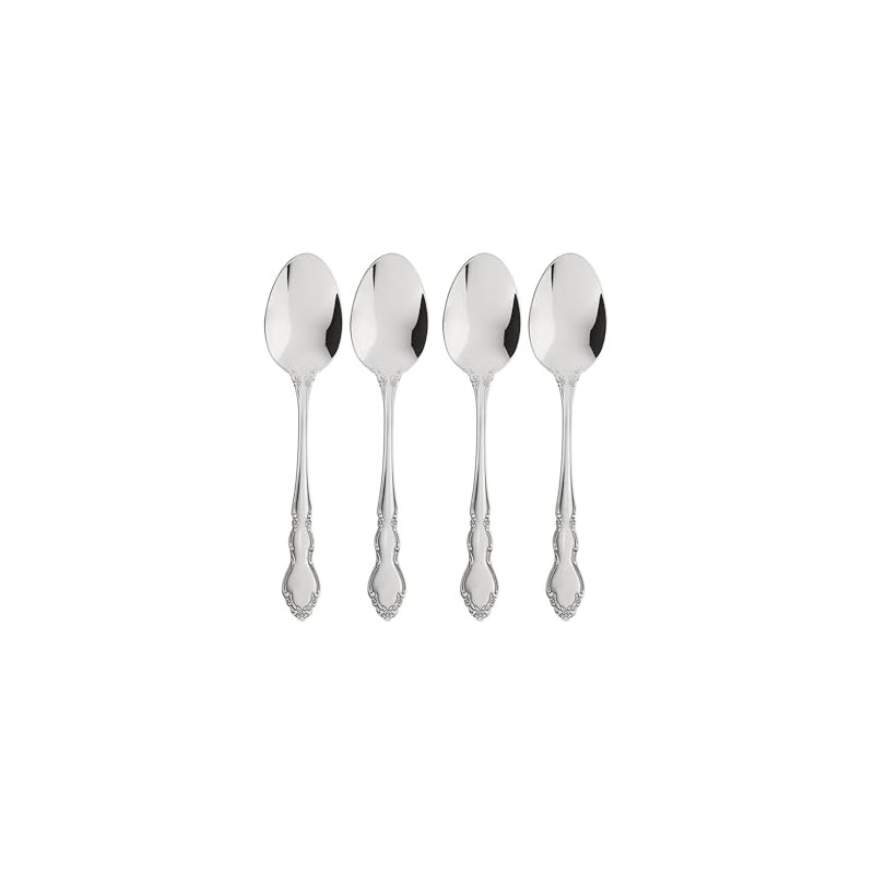 Oneida Dover Fine Flatware Teaspoons, Set of 4 , 18/10