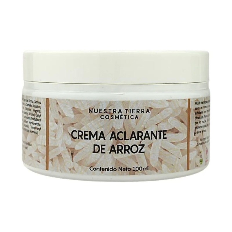 Nuestra Tierra Cosmética Crema Aclarante de Arroz con Niacinamida y