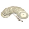 zmart 10pcs Dremel Accessories Diamond Disc 35mm Dremet Fit Rotary