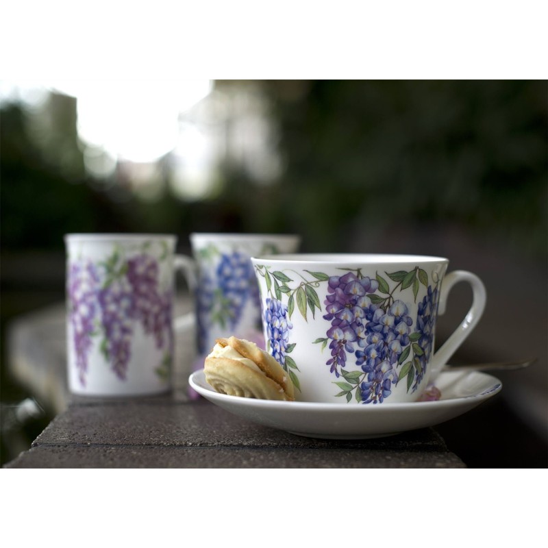Roy Kirkham Wysteria Breakfast Cup and Saucer