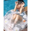 浮き輪 うきわ 浮輪 フロート大人用 かわいいデイジー O型 大きい 半透明 水遊び用 スイミング