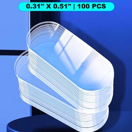 Clear Removable Gel Glue Putty for Museum Action Figures, 0.31x 0.51 Sticky Dots Clear Double Sided Removable,Sticky Tack for Wall Hanging,Wax Mounting Putty (100 PCS)