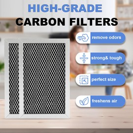 JX81C Microwave Charcoal Filter Replacement for GE&LG, WB02X10776 5230W1A011E Compatible Countertop Microwave Filter