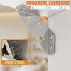 KtbeYTi 22 PCS Corner Bracket Stainless Steel Furniture Corner Connector