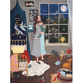 New York Puzzle Company - Loré Pemberton The Same Moon - 1000 Piece Jigsaw Puzzle