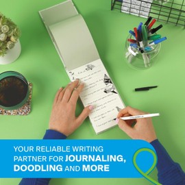 Paper Mate Kilometrico Kugelschreiber | lange Schreibdauer mit mittlerer Spitze (1,0 mm) | schwarze Tinte | 80 % recyceltes Plastik | 8 Stück