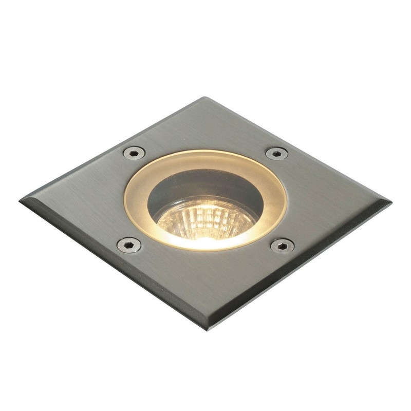 Saxby Pillar 50W Square Polished Stainless Steel IP65 Outdoor Decking