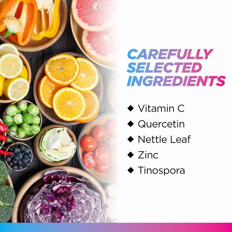 Livingood Daily Allergen Support, Natural Allergy Supplement with Vitamin C,