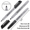 WOSWEL Permanent Markers Bulk, Ultra Fine Point, 48 Pack Black