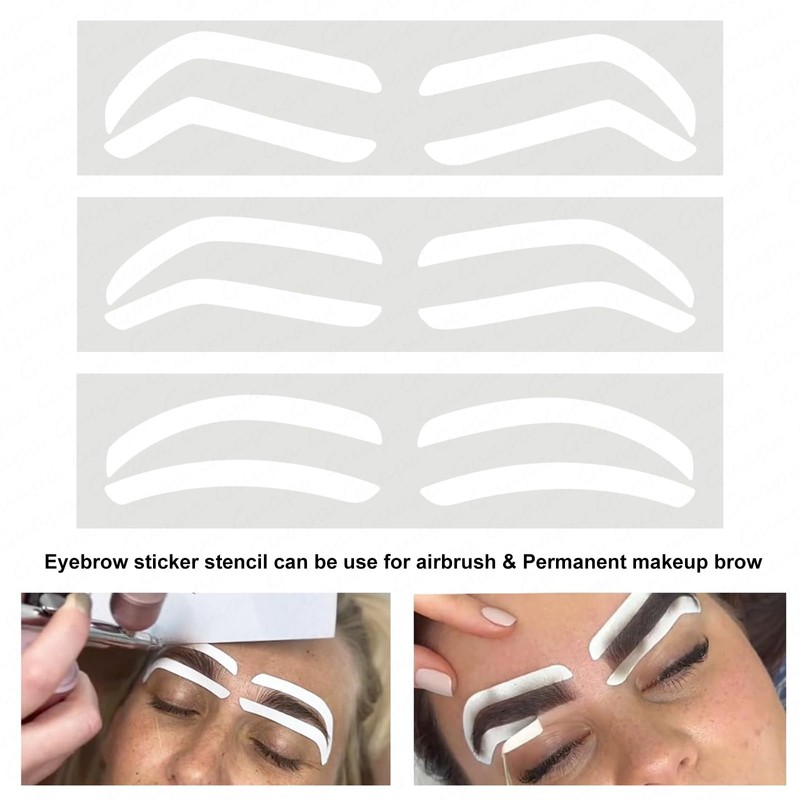 Disposable Eyebrow Tint Tape Microblading Eyebrow Auxiliary Stencil Sticker for