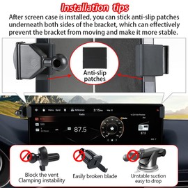 LUNQIN Car Phone Holder Mount for Genesis GV70 2022 2023 2024 2025,Genesis G80 GV80 2021-2025 Auto Accessories Navigation Bracket Interior Decoration Dash Board Mobile Cell Phone Mount